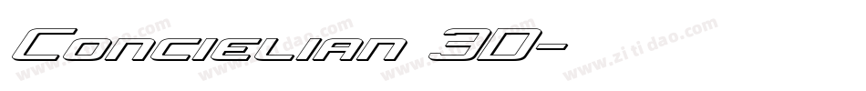 Concielian 3D字体转换